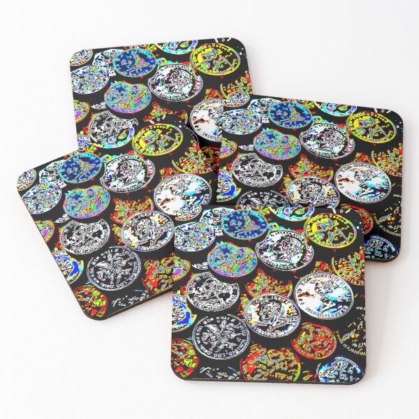 Item preview, coins electrize 3 colorful geometric abstract design designed and sold by SmashingDeals.