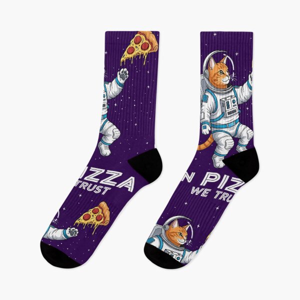 Item preview, In Pizza We Trust Astronaut Cat designed and sold by SillyPawsStudio.