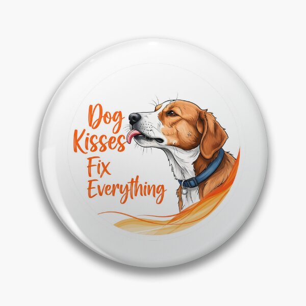 Item preview, Dog Kisses Fix Everything Sticker Sumi-e Ukiyo-e Watersplash ink Art designed and sold by blacksealstudio.