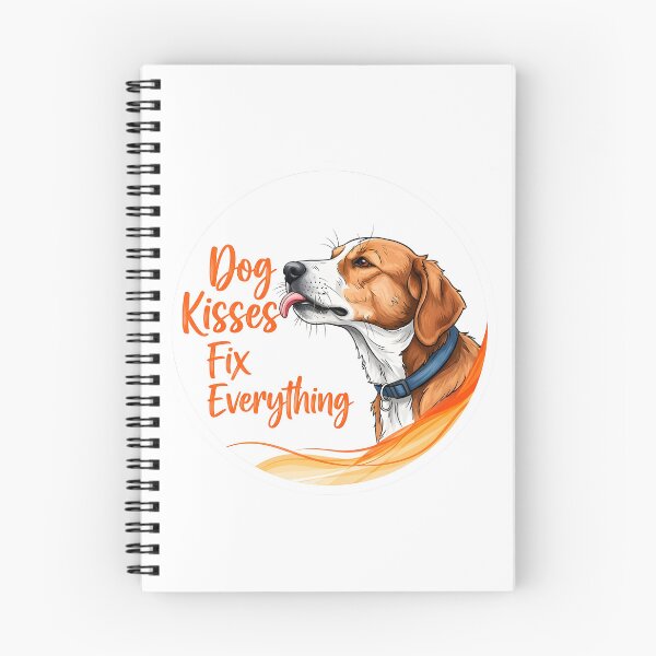 Item preview, Dog Kisses Fix Everything Sticker Sumi-e Ukiyo-e Watersplash ink Art designed and sold by blacksealstudio.