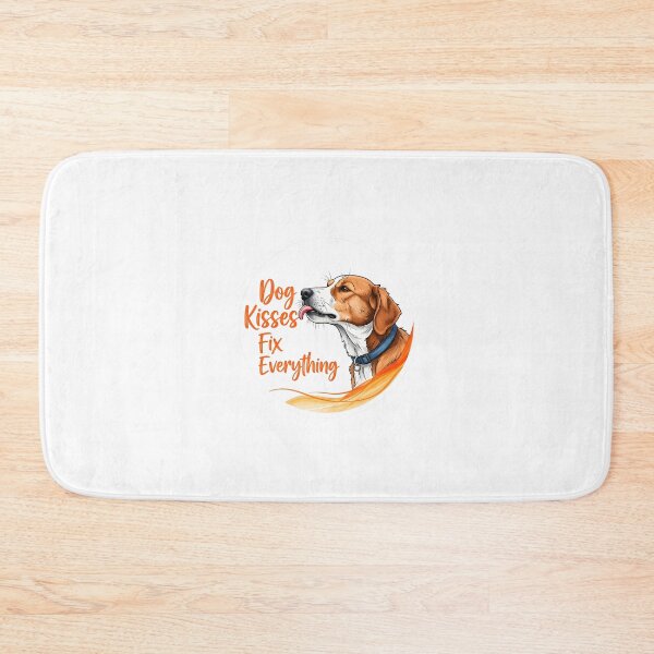 Item preview, Dog Kisses Fix Everything Sticker Sumi-e Ukiyo-e Watersplash ink Art designed and sold by blacksealstudio.