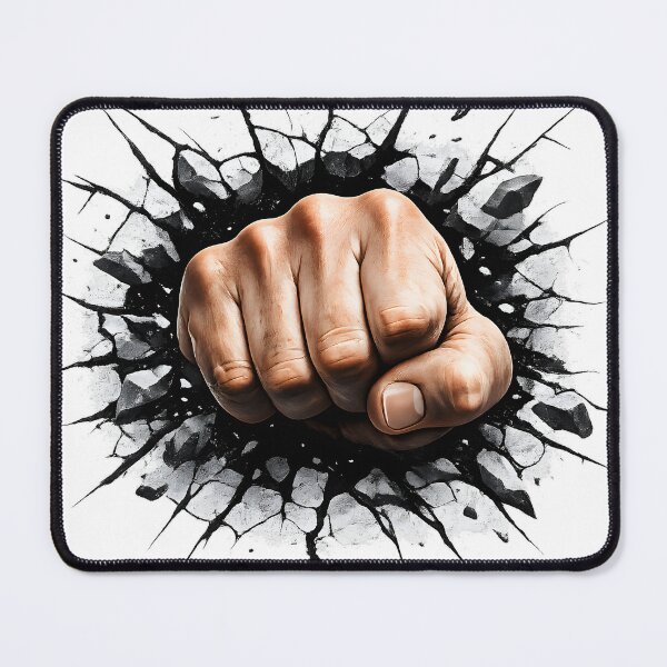 Item preview, FIST BREAKING THROUGH CHEST STICKER designed and sold by ayiesticker.