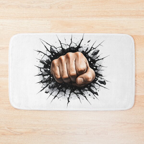 Item preview, FIST BREAKING THROUGH CHEST STICKER designed and sold by ayiesticker.