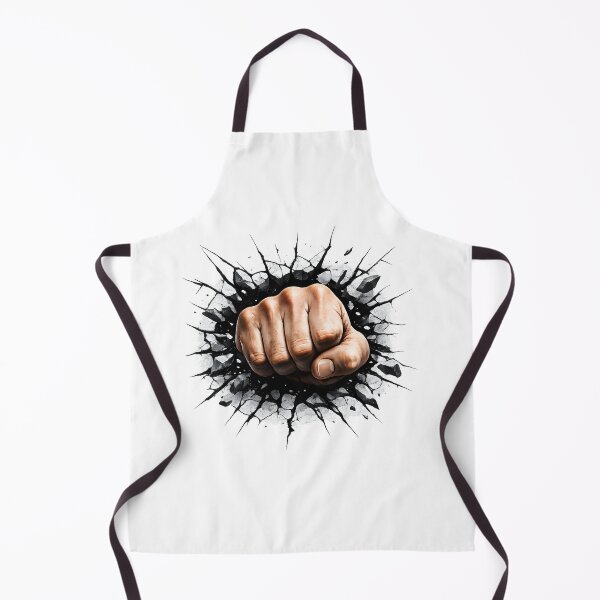 Item preview, FIST BREAKING THROUGH CHEST STICKER designed and sold by ayiesticker.