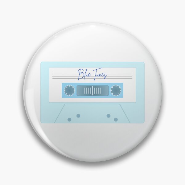 Item preview, Blue Tunes Cassette Tape Art designed and sold by B-LuAmarela.