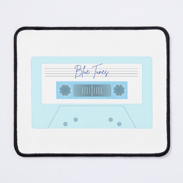 Item preview, Blue Tunes Cassette Tape Art designed and sold by B-LuAmarela.