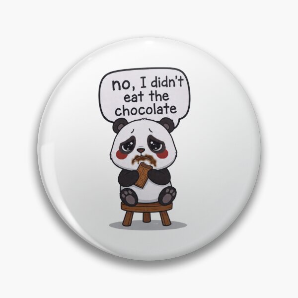 Item preview, Cute panda Denies Eating Chocolate with Evidence designed and sold by PluffyPanda.