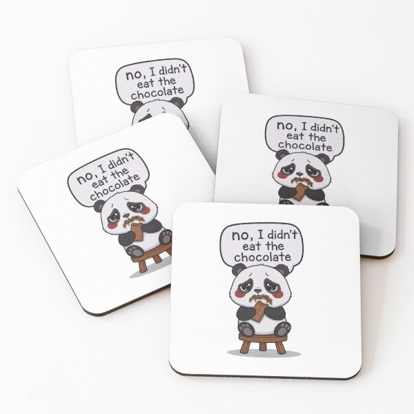 Item preview, Cute panda Denies Eating Chocolate with Evidence designed and sold by PluffyPanda.