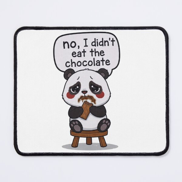Item preview, Cute panda Denies Eating Chocolate with Evidence designed and sold by PluffyPanda.