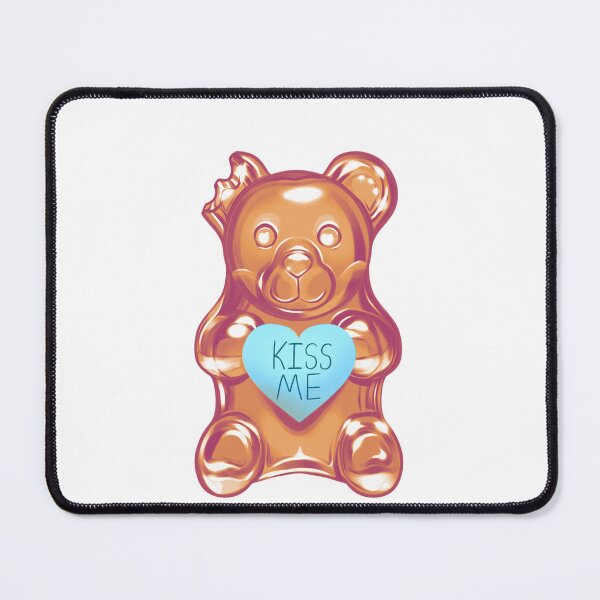 Item preview, Gold Valentine's Day Gummy Bear designed and sold by KrisCoquette.