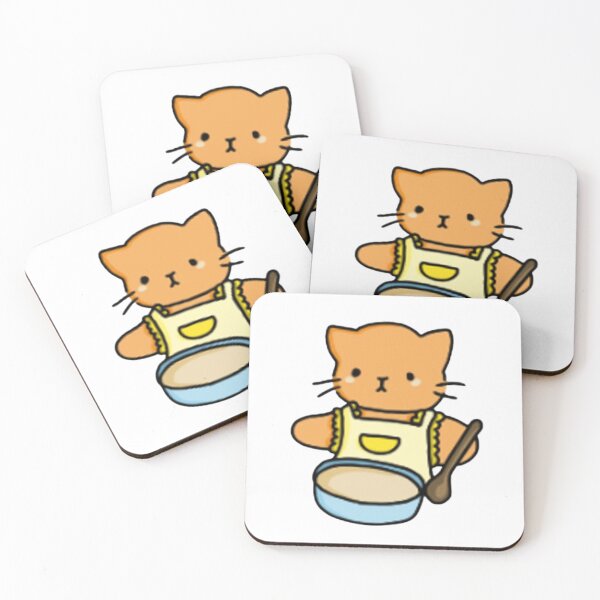 Item preview, Cat cooking | Kawaii Cat | Cat Drawing Anime Japanese | Fish Bowl and Cat | Taiyaki Fish Cat designed and sold by designedwLUV.