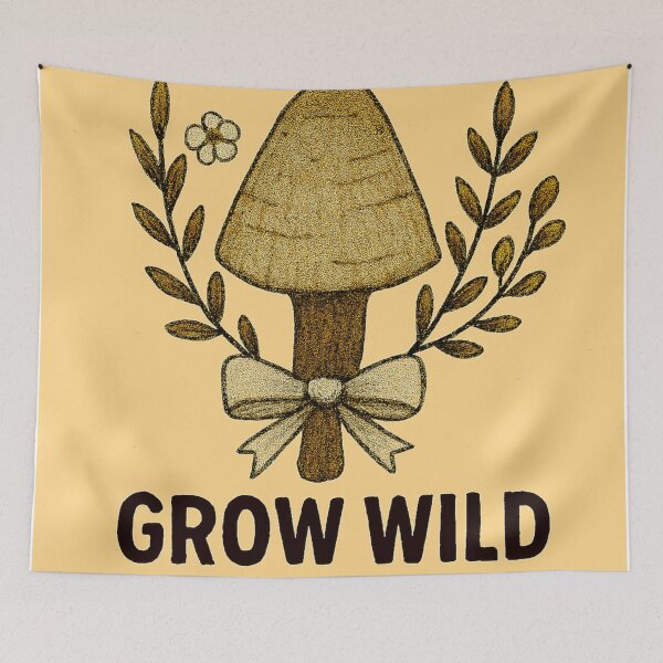 Item preview, Grow Wild – Cottagecore Agarikon Mushroom Bouquet designed and sold by LuxuryApparels.