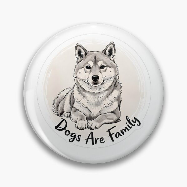 Item preview, Dogs Are Family Sticker Sumi-e Ukiyo-e Watersplash ink Art designed and sold by blacksealstudio.