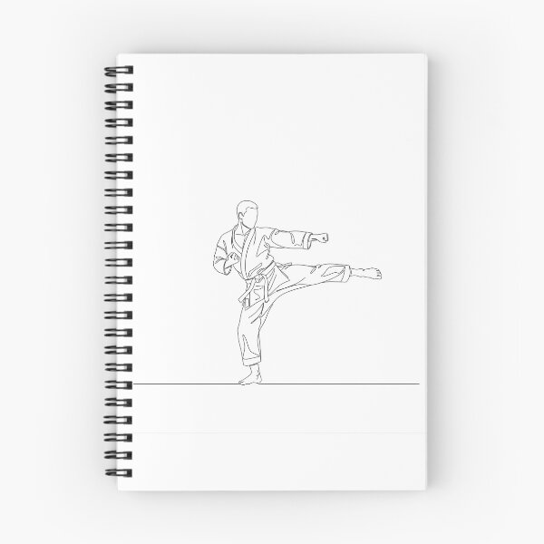 Item preview, Karate High Kick Line Art Print | Minimalist Martial Arts Wall Art | Home Gym Decor designed and sold by shopcanva.