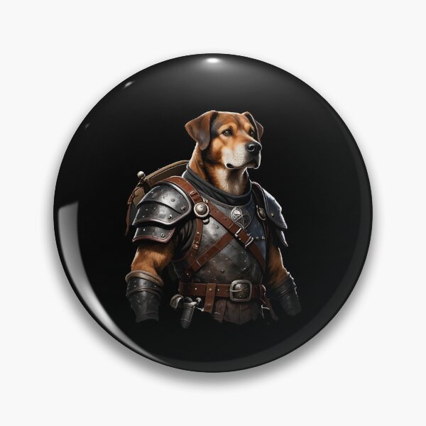 Item preview, rpg dog dog adventurer with leather armor designed and sold by Uglyandcute.
