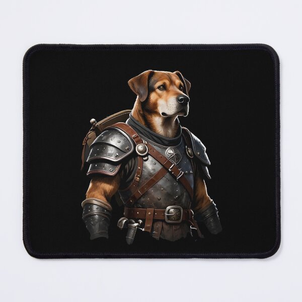 Item preview, rpg dog dog adventurer with leather armor designed and sold by Uglyandcute.