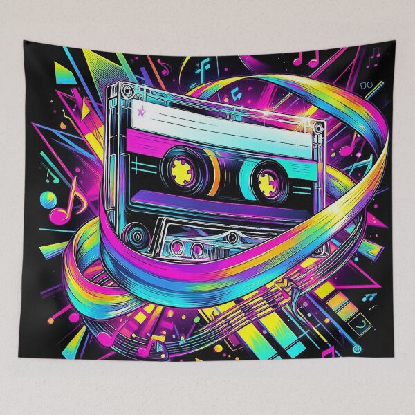 Item preview, 90s Taste The Cassette Rainbow designed and sold by Wondergirl Wanderings.