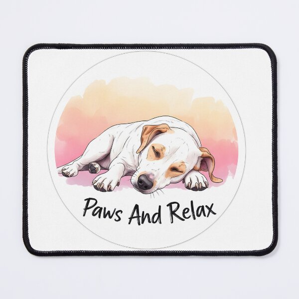 Item preview, Paws And Relax Dog Sticker Sumi-e Ukiyo-e Watersplash ink Art designed and sold by blacksealstudio.