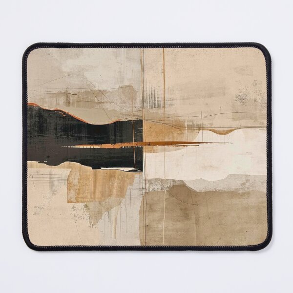 Item preview, Metropolitan Strata: Modern Brutalist Ink and Ochre Abstract designed and sold by Cozyartsss.