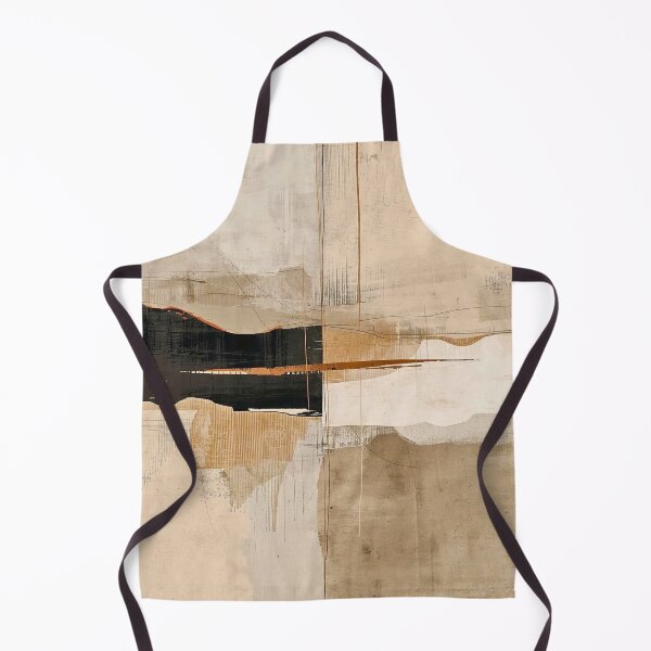 Item preview, Metropolitan Strata: Modern Brutalist Ink and Ochre Abstract designed and sold by Cozyartsss.