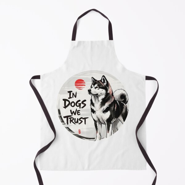 Item preview, In Dogs We Trust Sticker Sumi-e Ukiyo-e Watersplash ink Art designed and sold by blacksealstudio.