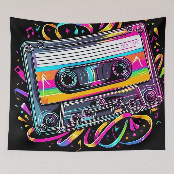 Item preview, Rainbow Mixed Tape Love designed and sold by Wondergirl Wanderings.