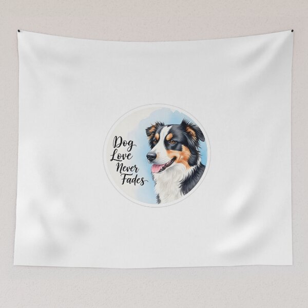 Item preview, Dog Love Never Fades Sticker Sumi-e Ukiyo-e Watersplash ink Art designed and sold by blacksealstudio.