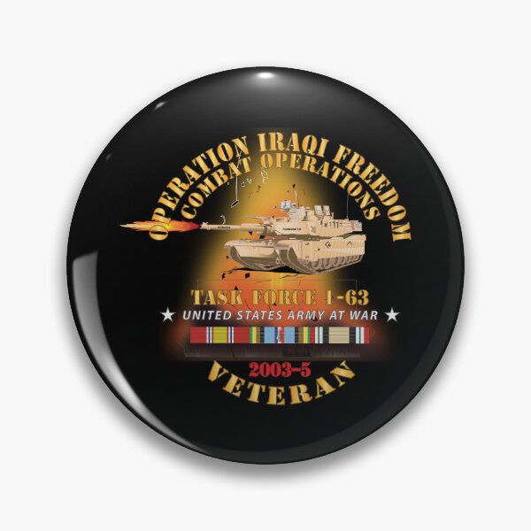 Item preview, Army - Task Force 1-63 - OIF - 2003-5 w IRAQ SVC X 300 designed and sold by Military Insignia Products.
