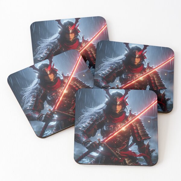 Item preview, Crimson Sword Samurai Woman designed and sold by GalleryBrisArt.