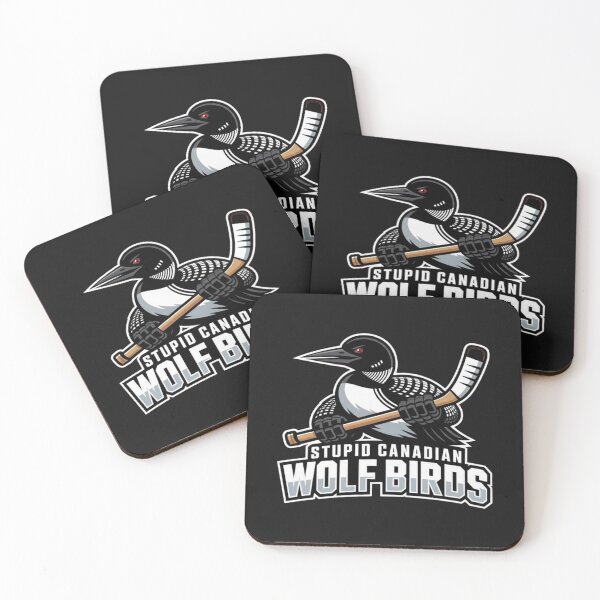 Item preview, Funny Stupid Canadian Wolf Bird Hockey  designed and sold by HilpertChelsey.