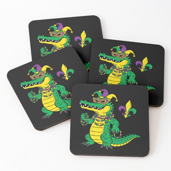 Item preview, Mardigator Mardi Gras Alligator Jester Beads  designed and sold by HilpertChelsey.