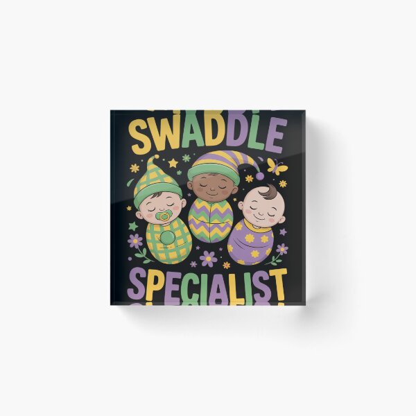Item preview, Swaddle Specialist NICU Nurse Squad Mardi Gras Carnival designed and sold by Dakarothill.