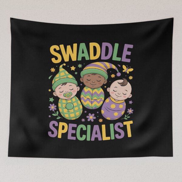 Item preview, Swaddle Specialist NICU Nurse Squad Mardi Gras Carnival designed and sold by Dakarothill.