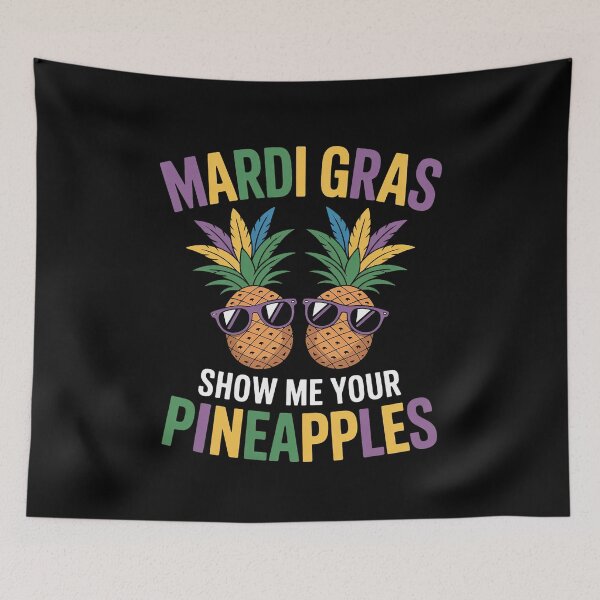 Item preview, Show Me Your Pineapples Swinger Mardi Gras Pineapple designed and sold by Dakarothill.