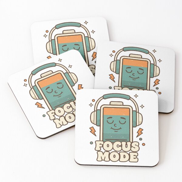 Item preview, Focus Mode Retro Productivity Character Design designed and sold by DIRTYSKETCHH.