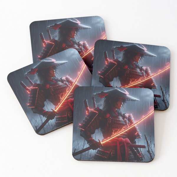 Item preview, Crimson Sword Samurai Woman designed and sold by GalleryBrisArt.