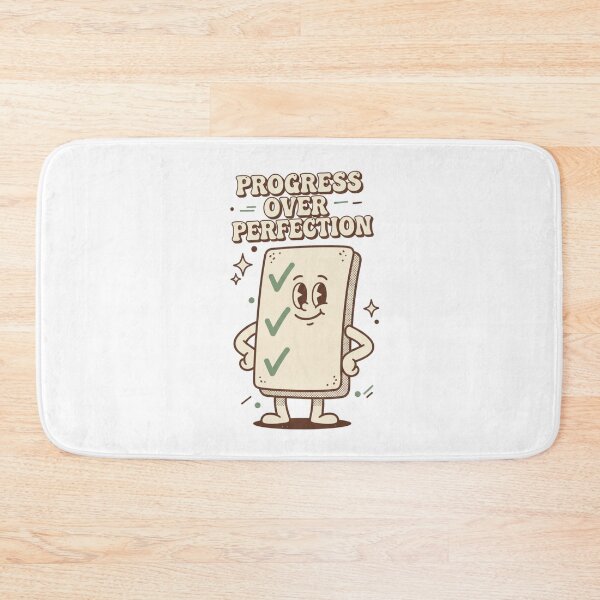 Item preview, Progress Over Perfection Retro Productivity Quote Design designed and sold by DIRTYSKETCHH.