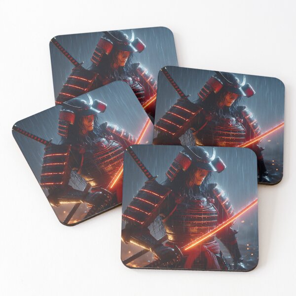 Item preview, Crimson Sword Samurai Woman designed and sold by GalleryBrisArt.