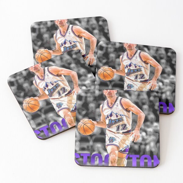 Item preview,  John Stockton | Basketball | White retro designed and sold by LaurenceWiegand.