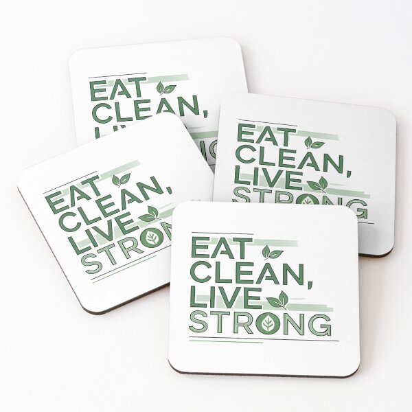 Item preview, eat clean Live Strong designed and sold by Uglyandcute.