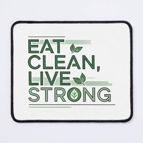 Item preview, eat clean Live Strong designed and sold by Uglyandcute.