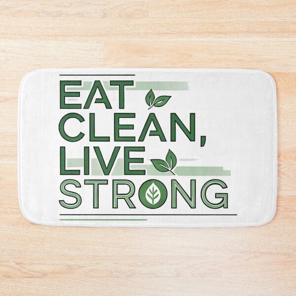 Item preview, eat clean Live Strong designed and sold by Uglyandcute.