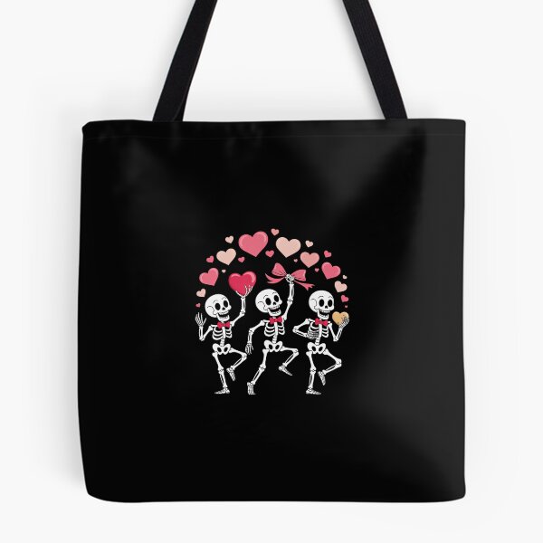 Item preview, Dancing Skeletons Heart Valentine's Day designed and sold by FaithAbbott.