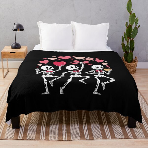 Item preview, Dancing Skeletons Heart Valentine's Day designed and sold by FaithAbbott.