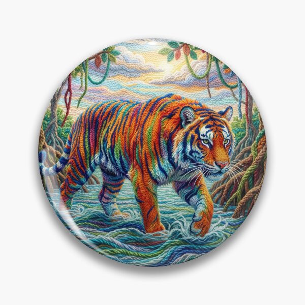 Item preview, Yarn Tiger in Yarn Mangrove designed and sold by Tridentulus.