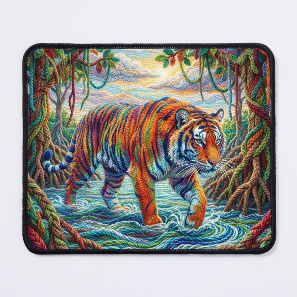 Item preview, Yarn Tiger in Yarn Mangrove designed and sold by Tridentulus.