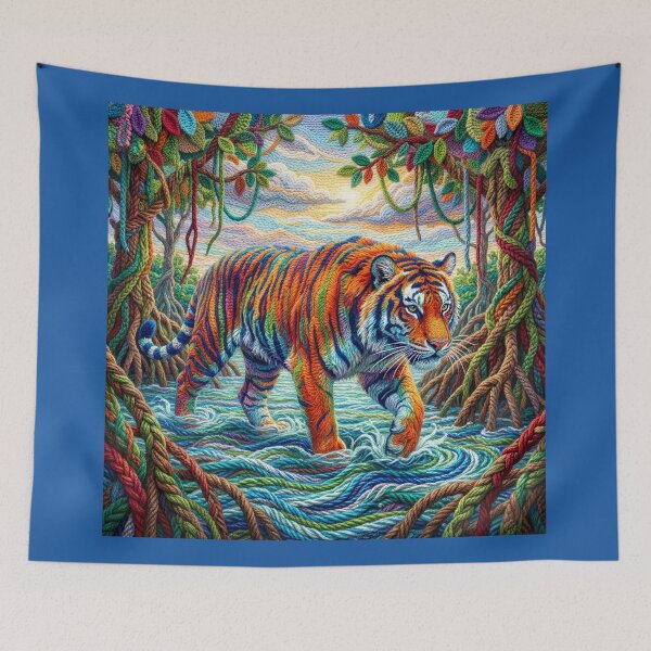 Item preview, Yarn Tiger in Yarn Mangrove designed and sold by Tridentulus.