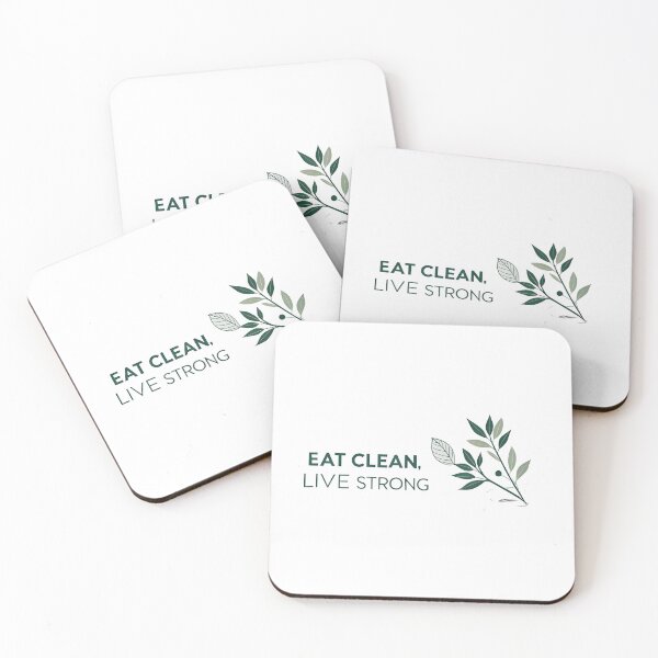Item preview, eat clean Live Strong designed and sold by Uglyandcute.