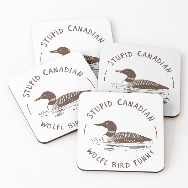 Item preview, Stupid Canadian Wolf Bird Absurd Creature Illustration designed and sold by Creations44.