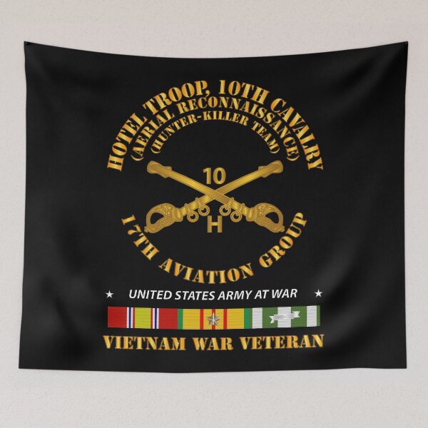 Item preview, Army - H Troop 10th Cav Regt - Hunter Kill w Cav Br - VN SVC designed and sold by Military Insignia Products.